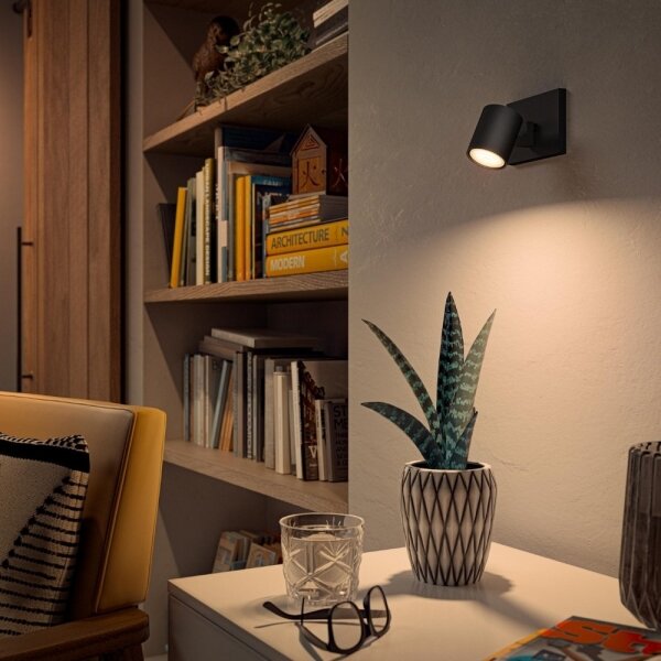 Philips - LED Stmievateľné bodové svietidlo Hue RUNNER 1xGU10/4,2W/230V + DO čierna