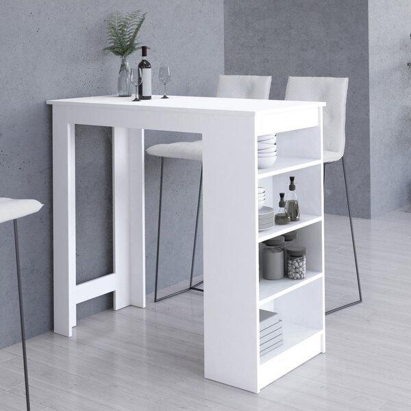 Ak furniture Barový stôl Ruto biely