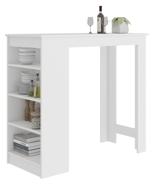 Ak furniture Barový stôl Ruto biely