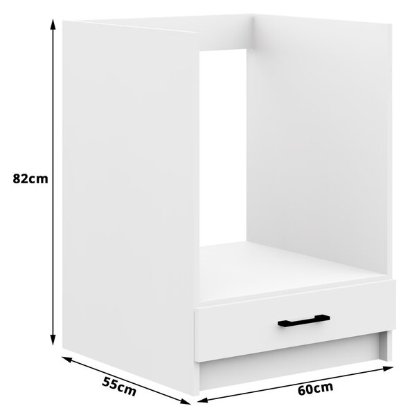 Ak furniture Kuchynská skrinka Olivia pod rúru S 60 cm biela