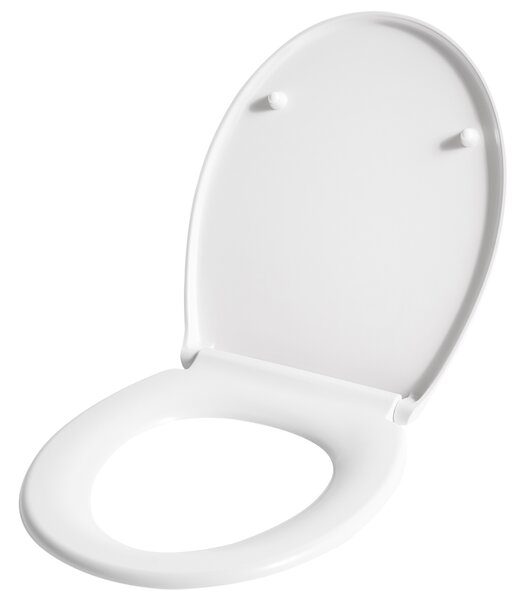 WC doska s pomalým sklápaním biela MDF lesklý povrch 45 x 37 cm ľahko odnímateľná kúpeľňové doplnky tradičný štýl kúpeľňa toaleta