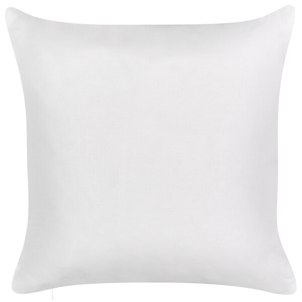 Sada 2 záhradných vankúšov biela a modrá polyester 45 x 45 cm vzor listov moderný dizajn dekoračný vankúš