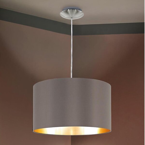 Eglo 55269 - Luster na lanku MASERLO 1xE27/60W/230V hnedá