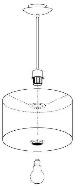 Eglo 31601 - Luster na lanku MASERLO 1xE27/60W/230V
