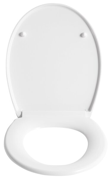 WC doska s pomalým sklápaním biela MDF lesklý povrch 45 x 37 cm ľahko odnímateľná kúpeľňové doplnky tradičný štýl kúpeľňa toaleta