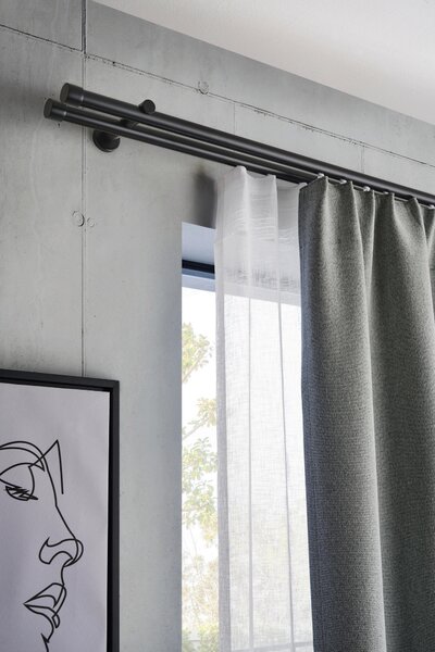 ZÁVESOVÁ TYČ S PRÍSLUŠENSTVOM 120 cm Homeware - Záclony & závesy