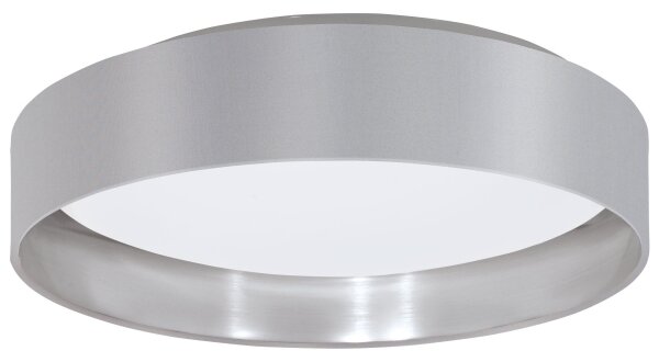 Eglo 31623 - LED stropné svietidlo MASERLO LED/16W/230V pr. 40,5 cm sivá/strieborná