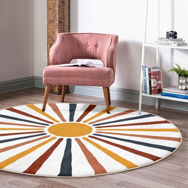 Prateľný okrúhly koberec vhodný pre robotické vysávače ø 120 cm Comfort – Mila Home