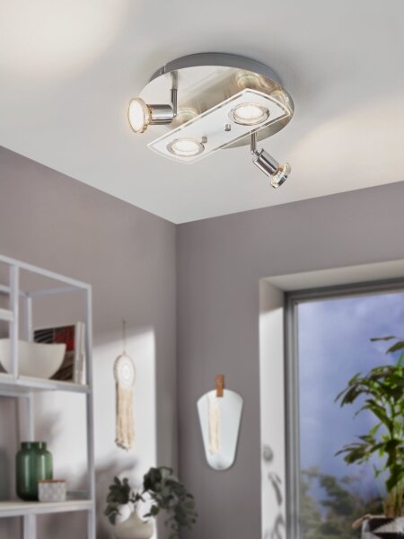 Eglo 32001 - LED stropné svietidlo PAWEDO 1 4xGU10-LED/3W/230V