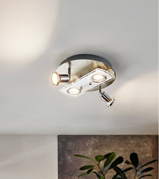 Eglo 32001 - LED stropné svietidlo PAWEDO 1 4xGU10-LED/3W/230V
