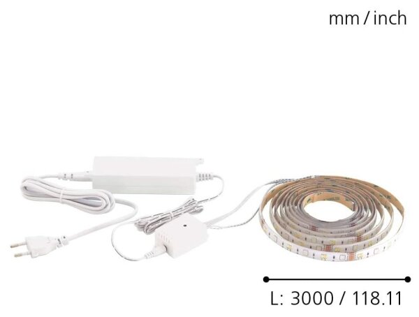 Eglo 32741 - LED RGB pásik 3m STRIPE-C LED-RGB/11,4W/230V