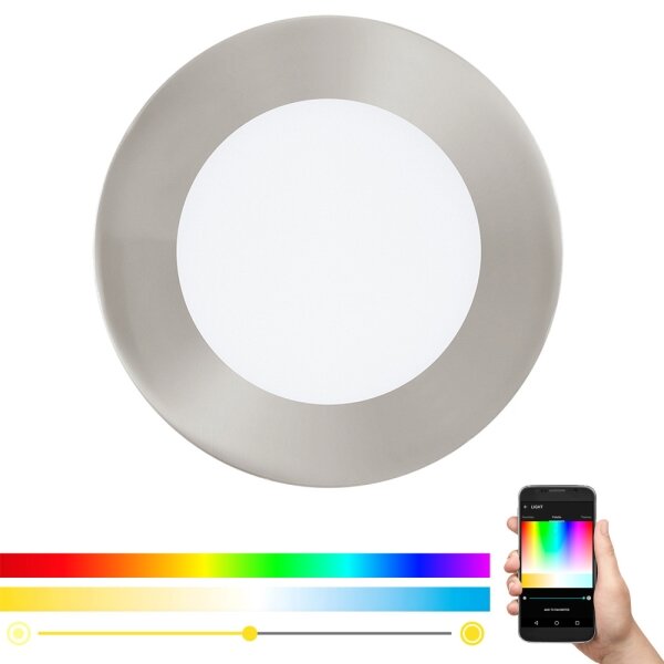Eglo 32753 - LED RGB Stmievateľné zapustené stropné svietidlo FUEVA-C LED/5,4W/230V