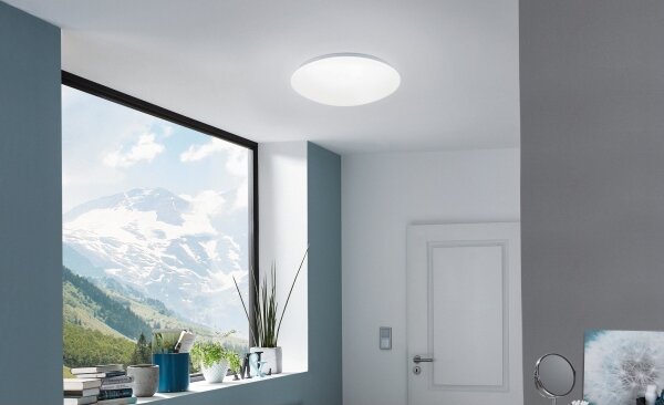 Eglo 33219 - LED RGB stropné svietidlo GIRON-C LED/17W/230V priemer 30 cm biela