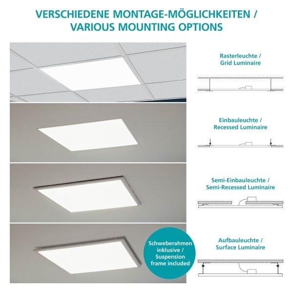 Eglo 32811 - LED Prisadený panel SALOBRENA LED/33W/230V