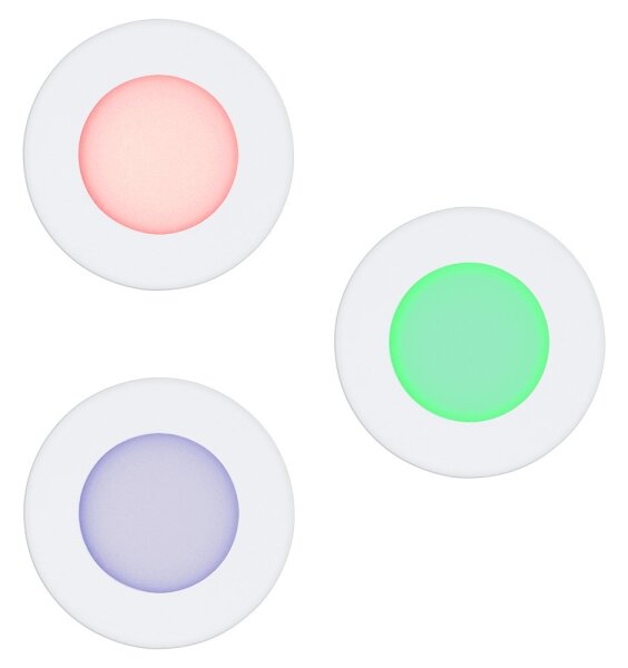 Eglo 32881-SADA 3x LED RGB stmievateľné podhľadové svietidlo FUEVA-C LED/3W/230V