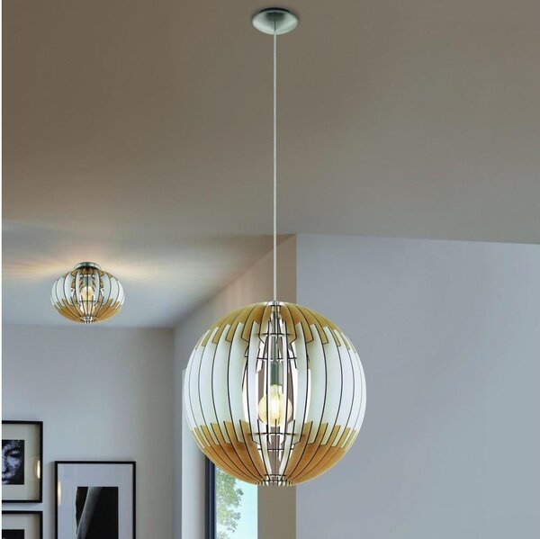 Eglo 32846 - Luster na lanku OLMERO 1xE27/60W/230V