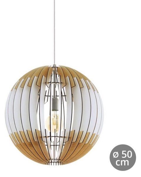 Eglo 32846 - Luster na lanku OLMERO 1xE27/60W/230V