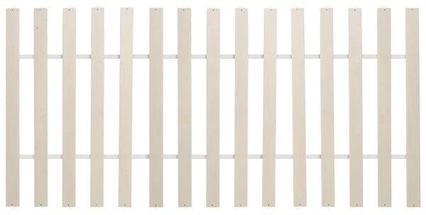 Posteľ biela borovicové drevo MDF 90 x 200 cm s čelom úložný priestor 2 zásuvky minimalistický škandinávsky štýl spálňa detská izba