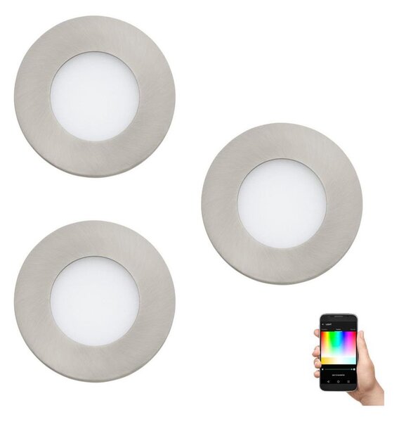 Eglo 32882-SADA 3x LED RGB stmievateľných podhľadových svietidiel FUEVA-C LED/3W/230V