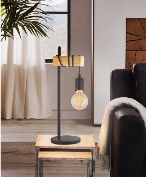 Eglo 32918 - Stolná lampa TOWNSHEND 1xE27/10W/230V