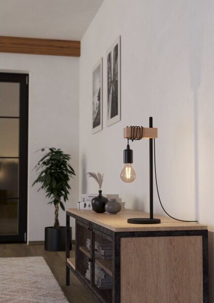 Eglo 32918 - Stolná lampa TOWNSHEND 1xE27/10W/230V