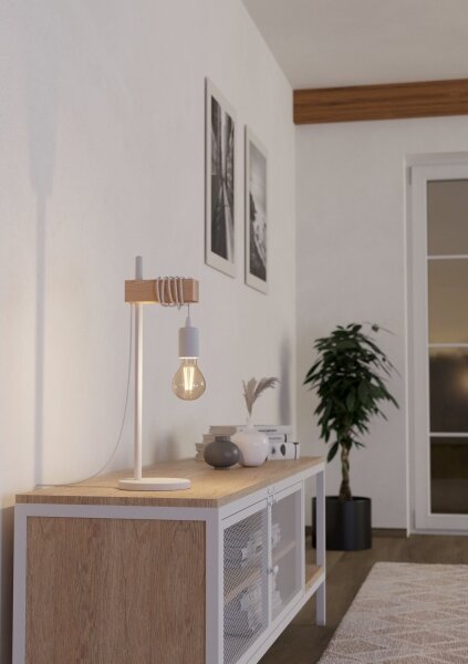 Eglo 33163 - Stolná lampa TOWNSHEND 1xE27/10W/230V