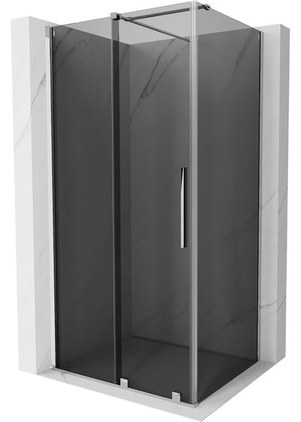 Mexen Velar, sprchový kút s posuvnými dverami 90 x 70 cm, 8mm šedé sklo, chrómová, 871-090-070-41-01