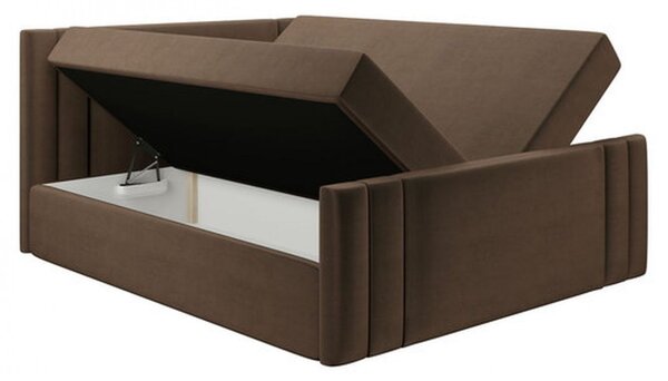 Boxspringová posteľ CELESTA - 160x200, zelená + topper ZDARMA