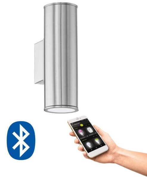 Eglo 33582 - LED RGBW Stmievateľné vonkajšie osvetlenie RIGA 2xGU10/5W/230V IP44