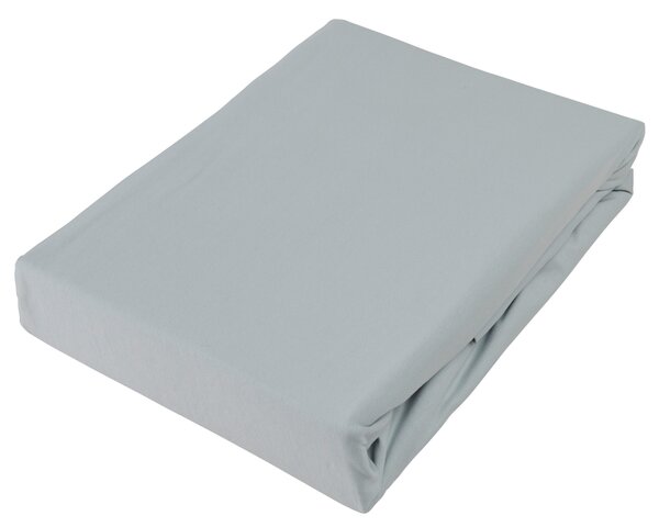NAPÍNACIA PLACHTA NA BOXSPRIN, džersej, strieborná, 180/220 cm Novel - Obliečky & plachty