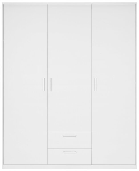 SKRIŇA S OTOČNÝMI DVERAMI, biela, 157/194/54 cm Xora - Skrine