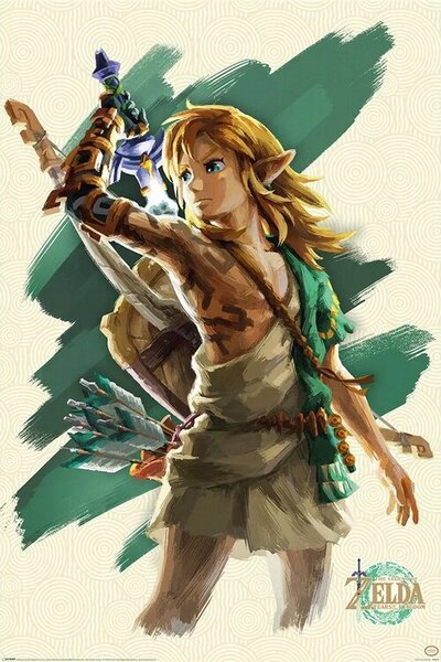 Plagát, Obraz - The Legend Of Zelda: Tears Of The Kingdom - Link Unleashed, (61 x 91.5 cm)