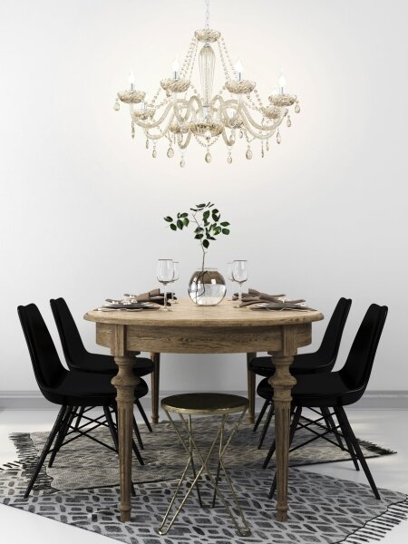 Eglo 39093 - Luster BASILANO 8xE14/40W/230V