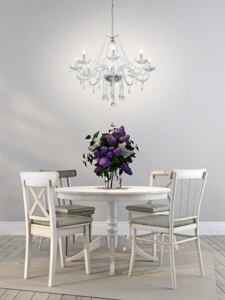 Eglo 39101 - Luster BASILANO 1 8xE14/40W/230V