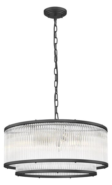 Zuma Line P0528-06H-P7AC - Luster na reťazi SERGIO 6xE14/60W/230V čierna