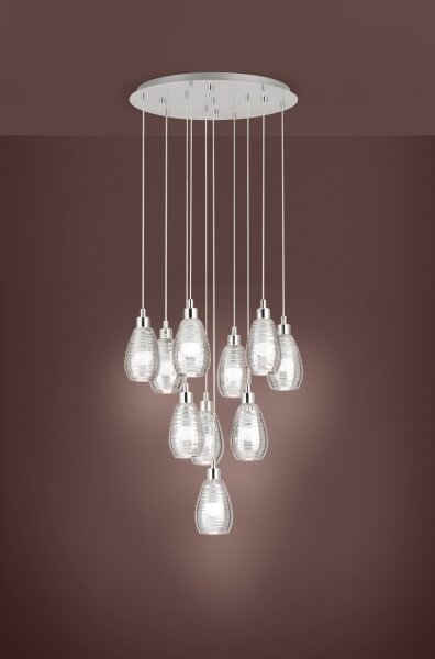 Eglo 39506 - Luster na lanku SIRACUSA 10xE27/60W/230V