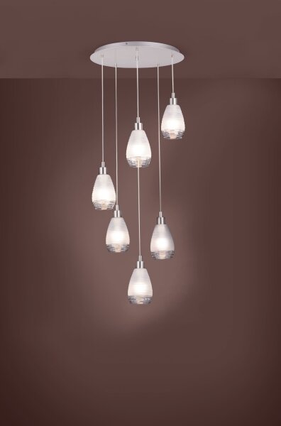 Eglo 39502 - Luster na lanku SIRACUSA 6xE27/60W/230V