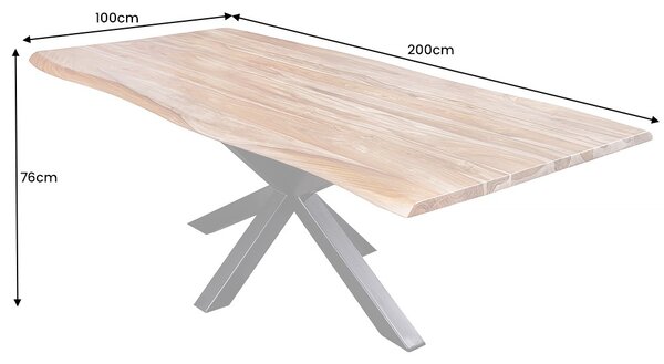 Dizajnový jedálenský stôl Massive II 200 cm Sheesham