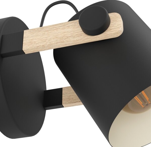 Eglo 43518 - Nástenné svietidlo HORNWOOD 1xE27/28W/230V