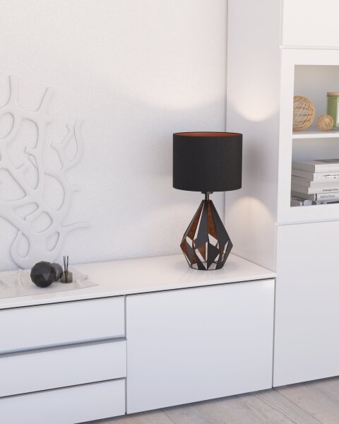 Eglo 43077 - Stolná lampa CARLTON 1xE27/60W/230V