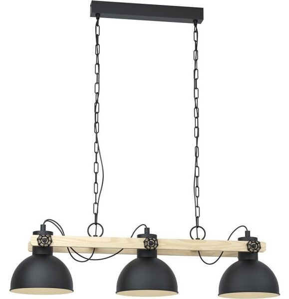 Eglo 79896 - Luster na reťazi LUBENHAM 3xE27/28W/230V