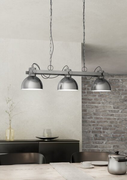Eglo 43168 - Luster na reťazi LUBENHAM 3xE27/28W/230V