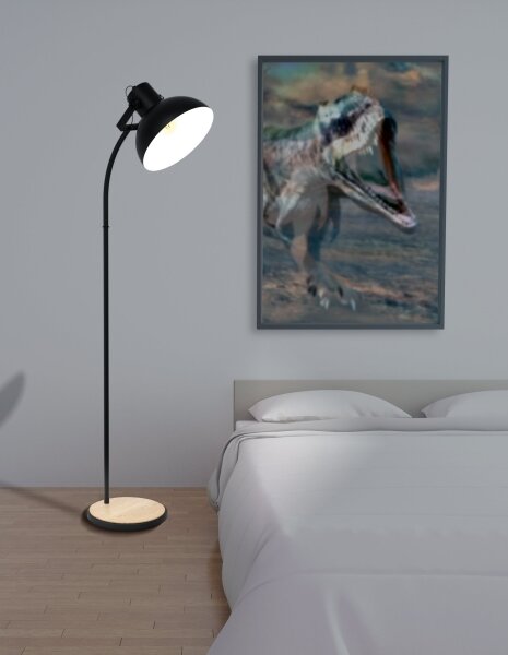 Eglo 43166 - Stojacia lampa LUBENHAM 1xE27/28W/230V