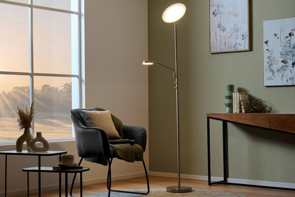 STOJACIA LED LAMPA, 26/180 cm Novel - Interiérové svietidlá