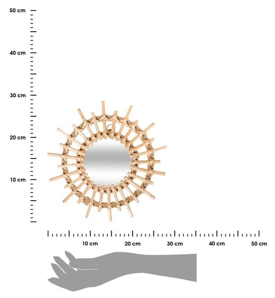 DekorStyle Sada nástenných zrkadiel Sun 28 cm - 3 kusy