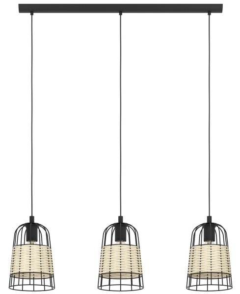 Eglo 43313 - Luster na lanku ANWICK 3xE27/40W/230V