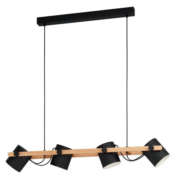 Eglo 43424 - Luster na lanku HORNWOOD 4xE27/28W/230V