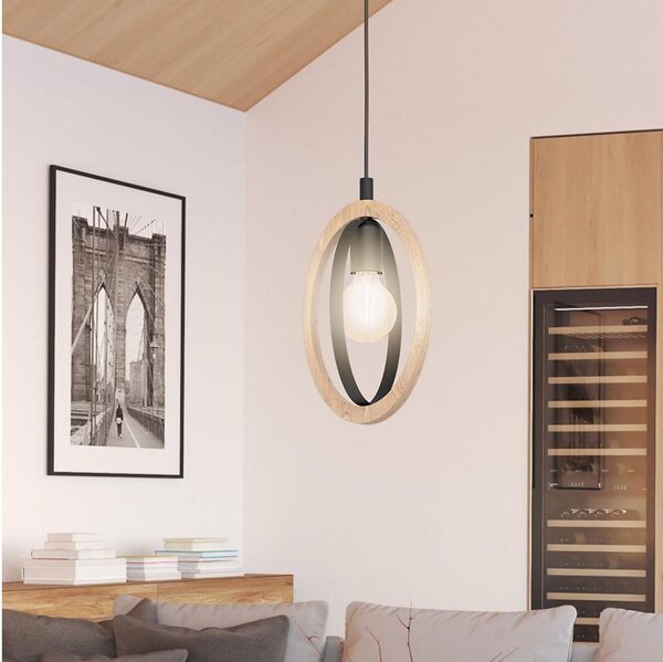 Eglo 43461 - Luster na lanku BASILDON 1xE27/40W/230V