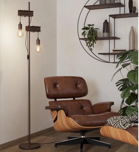Eglo 43526 - Stojacia lampa TOWNSHEND 2xE27/10W/230V