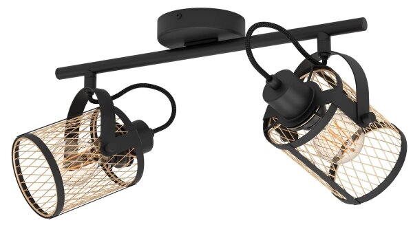 Eglo 43532 - Stropné bodové svietidlo DELLOW 2xE27/40W/230V